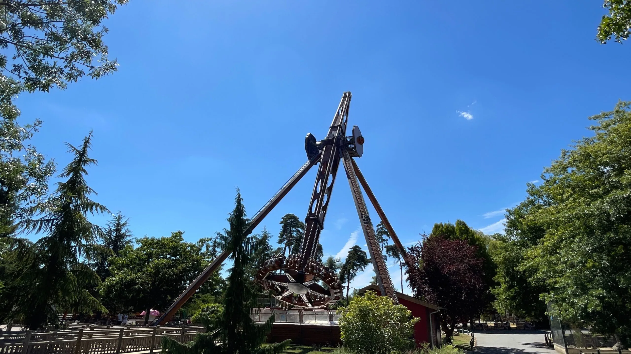 Photo de l'attraction à sensations fortes en vue aérienne